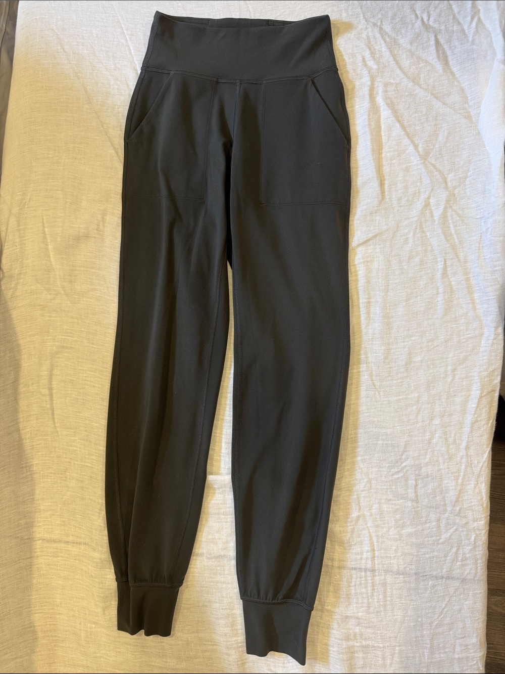 Lululemon Charcoal Gray Jogger Pants Size 2 High Rise Athleisure
